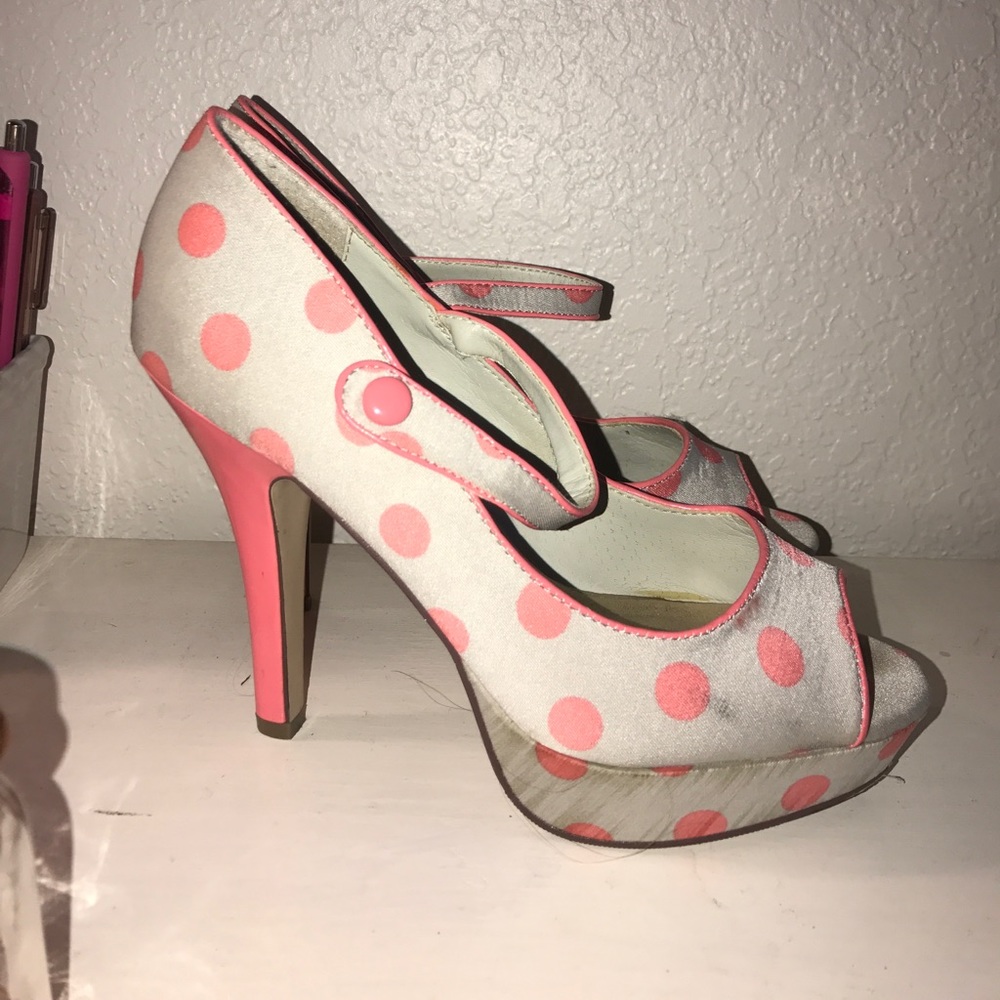 Madden girl polka dot heels