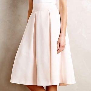 Anthropologie pleated midi skirt