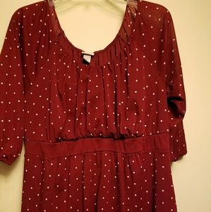 Empire Waist Polka dot Blouse