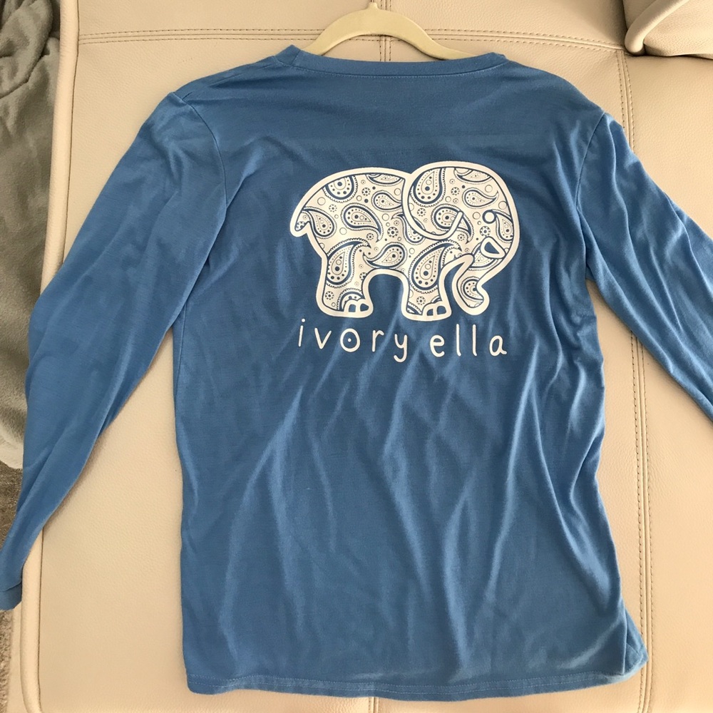 Blue Ivory Ella Long Sleeve Shirt XS