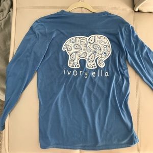 Blue Ivory Ella Long Sleeve Shirt XS
