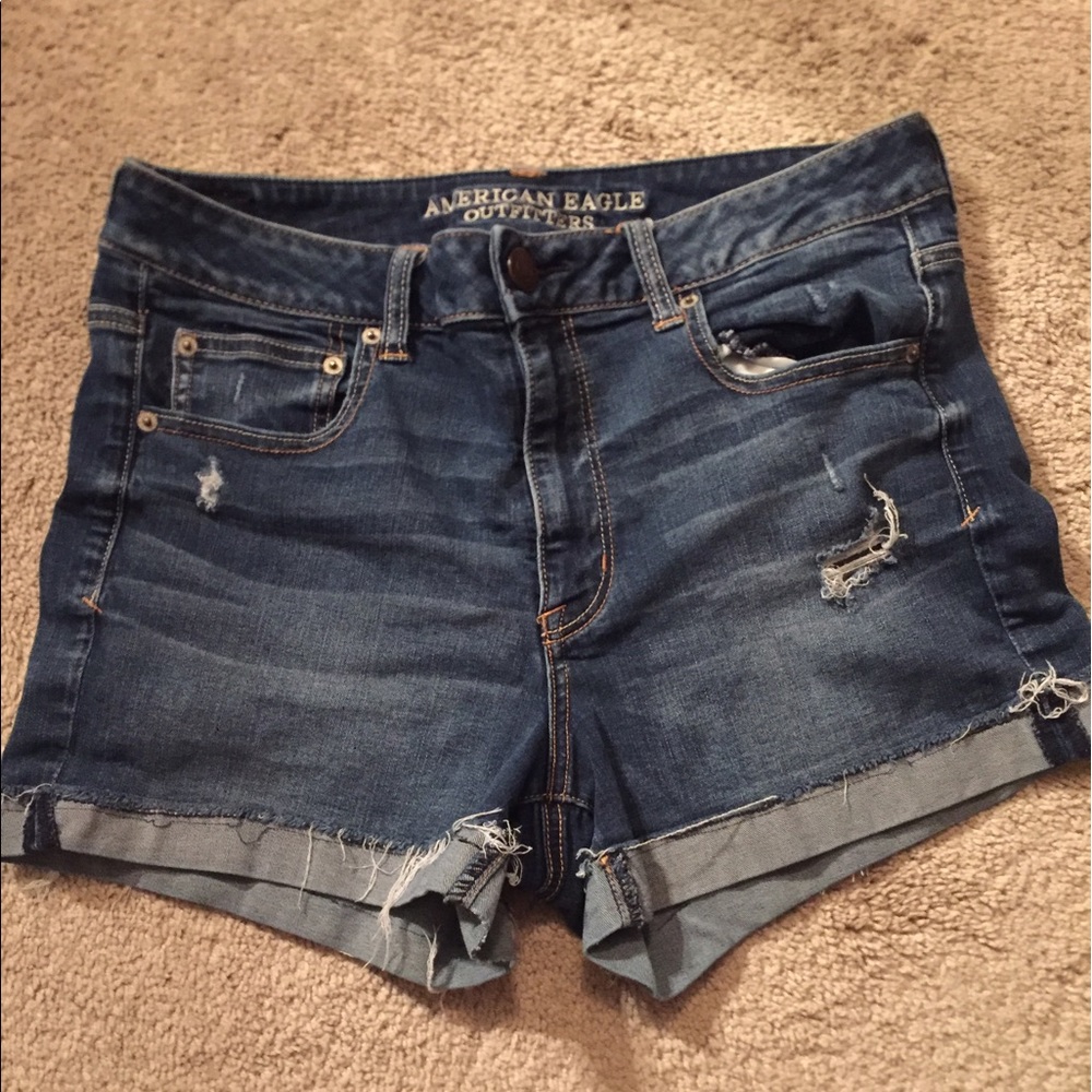 American Eagle Hi Rise Shortie Shorts size 14