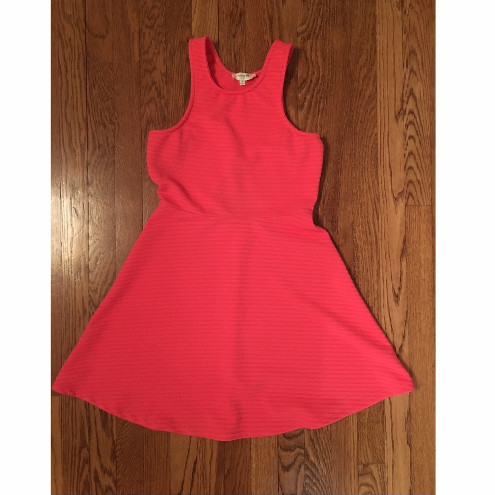 Cut out back hot pink dress!
