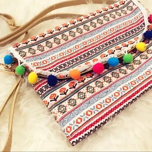 Pom Pom clutch / wristlet / crossbody Pom Pom clutch / wristlet / crossbody