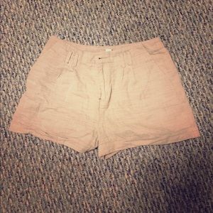 Linen F21 khaki shorts