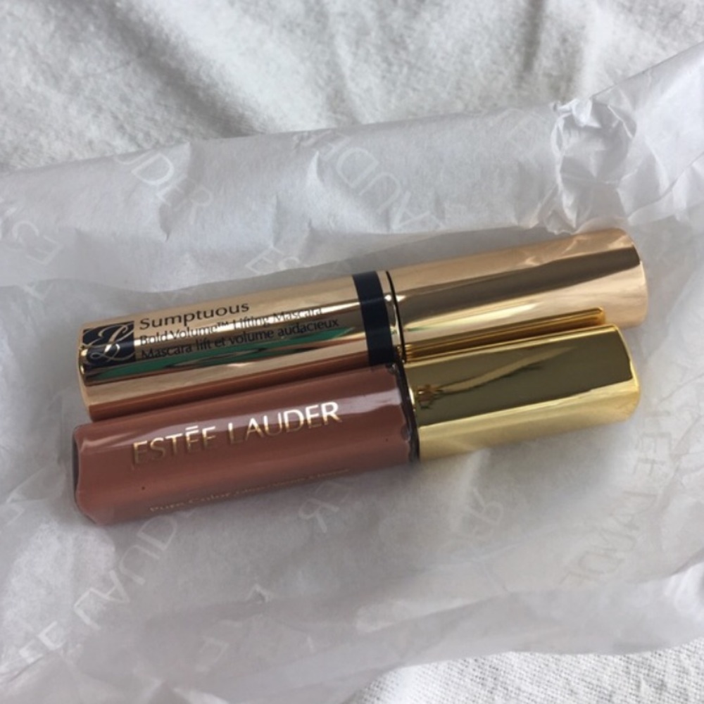 Estée Lauder lip and eye duo