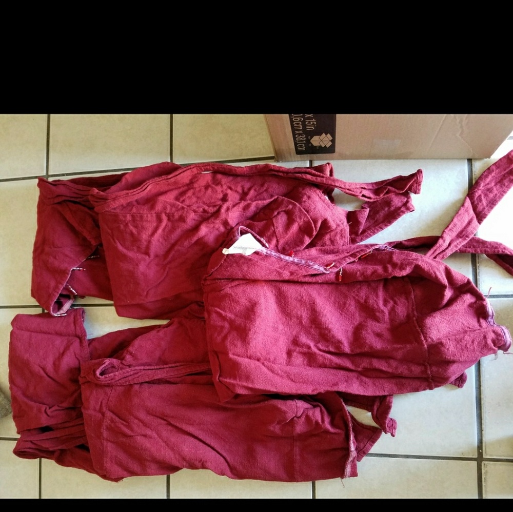 Chair covers burgundy