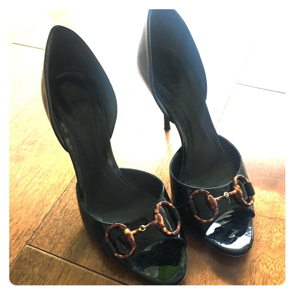 Gucci Patent D'Orsay Pumps