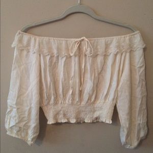 Off the shoulder peasant top