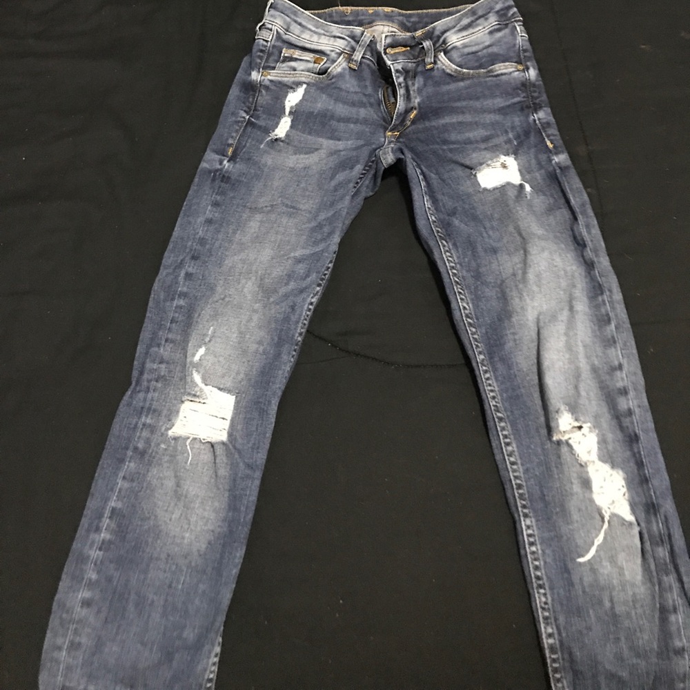 H and M ripped jeans