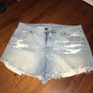 American Eagle High Waisted Jean Shorts