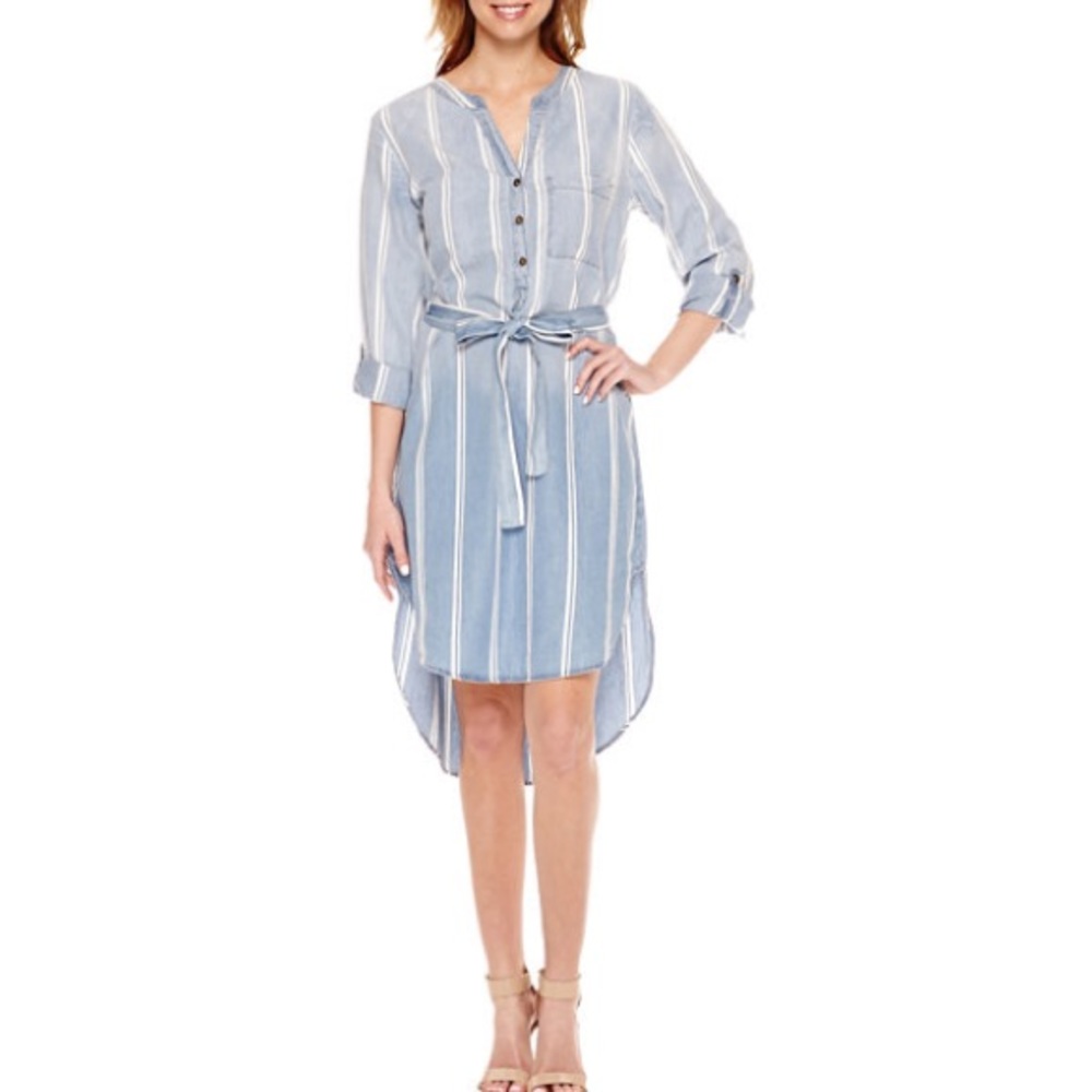 Luxology Long Sleeve Shirt Dress M (10)