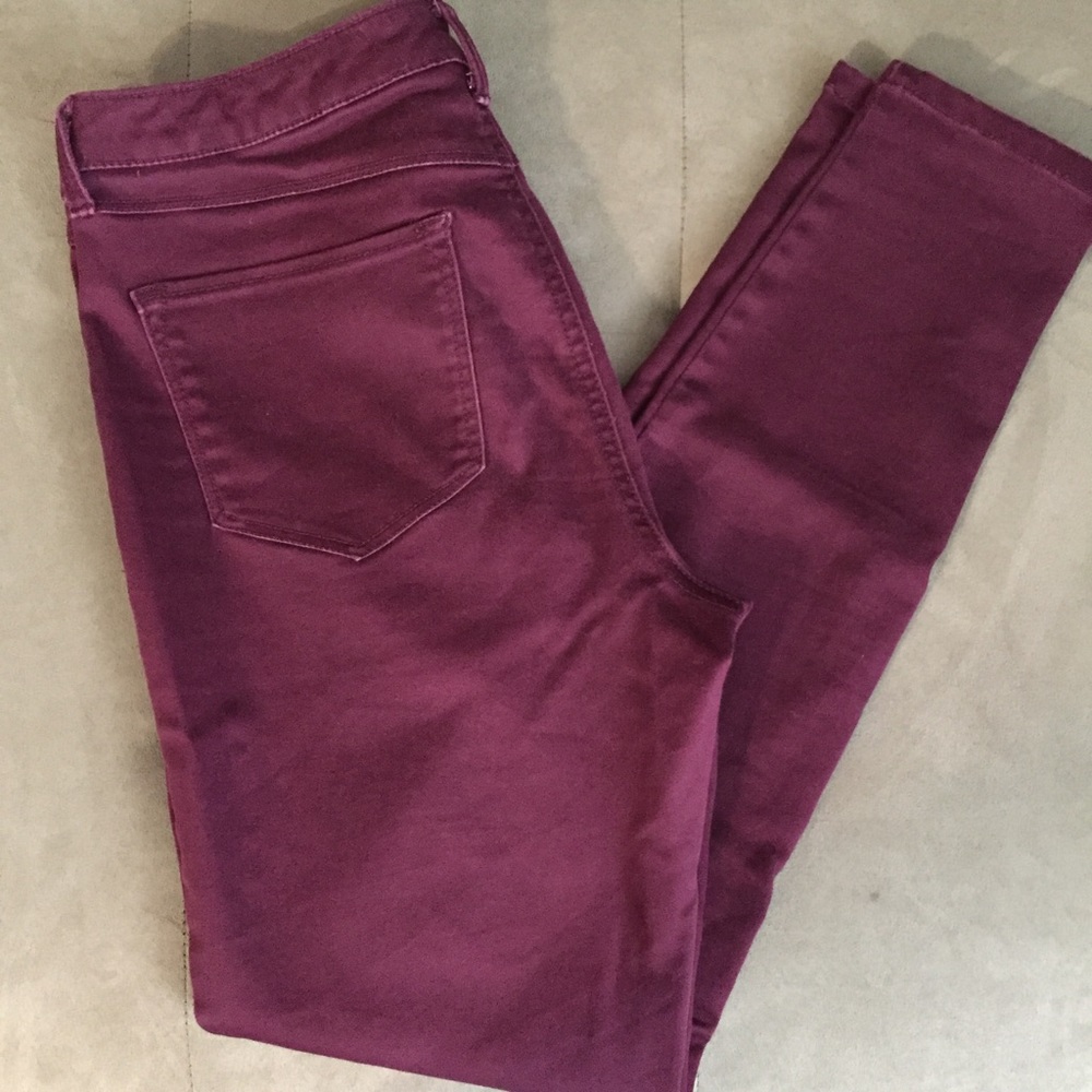 Maroon jeggings