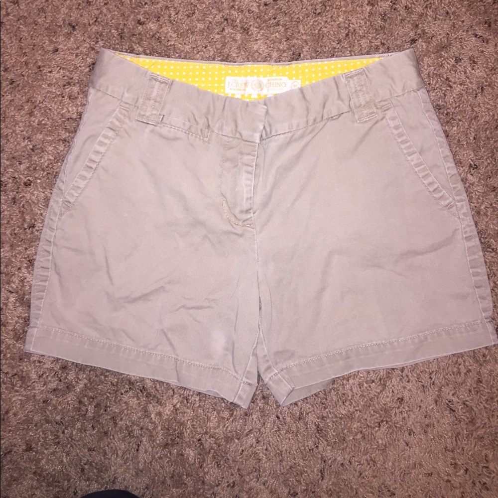 J. Crew classic chino Twill khaki shorts