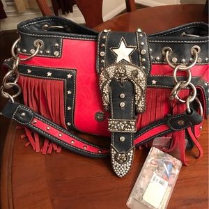 Montana west red purse