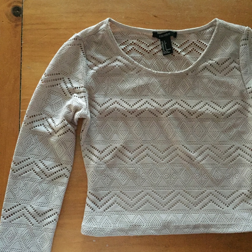 Forever 21 cropped long sleeve