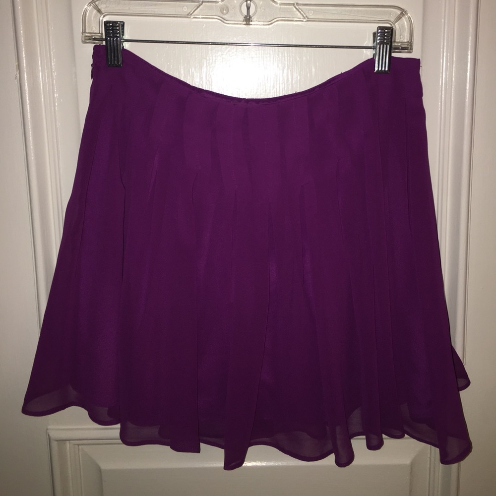 Purple flowy skirt!