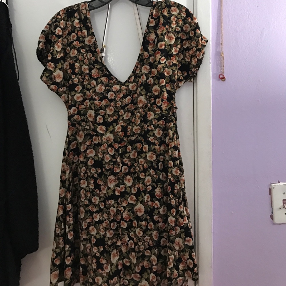 Dark Floral Dress
