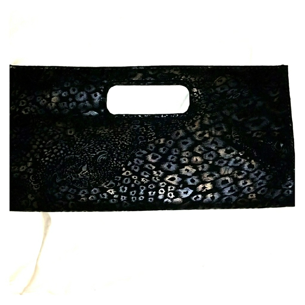 Animal print suede clutch (new w/tags) - Picture 1 of 2