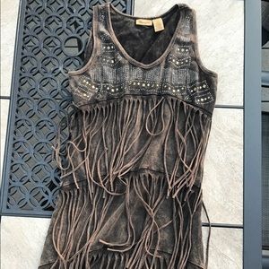 NWOT Wrangler Western Fringe Dress