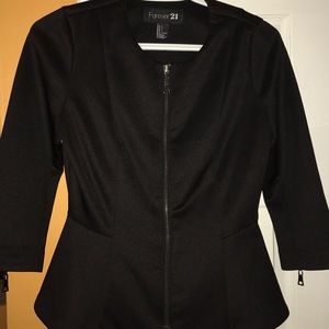 Peplum Black Blazer