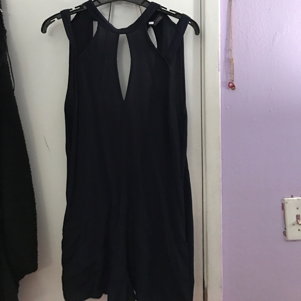 Navy Romper