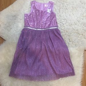 Justice purple/lavender sequin dress