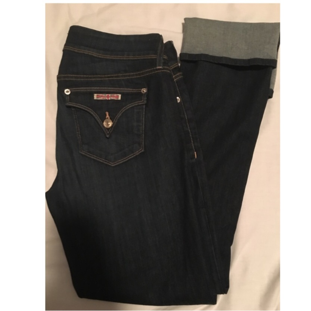 Hudson crop cuff jean size 28