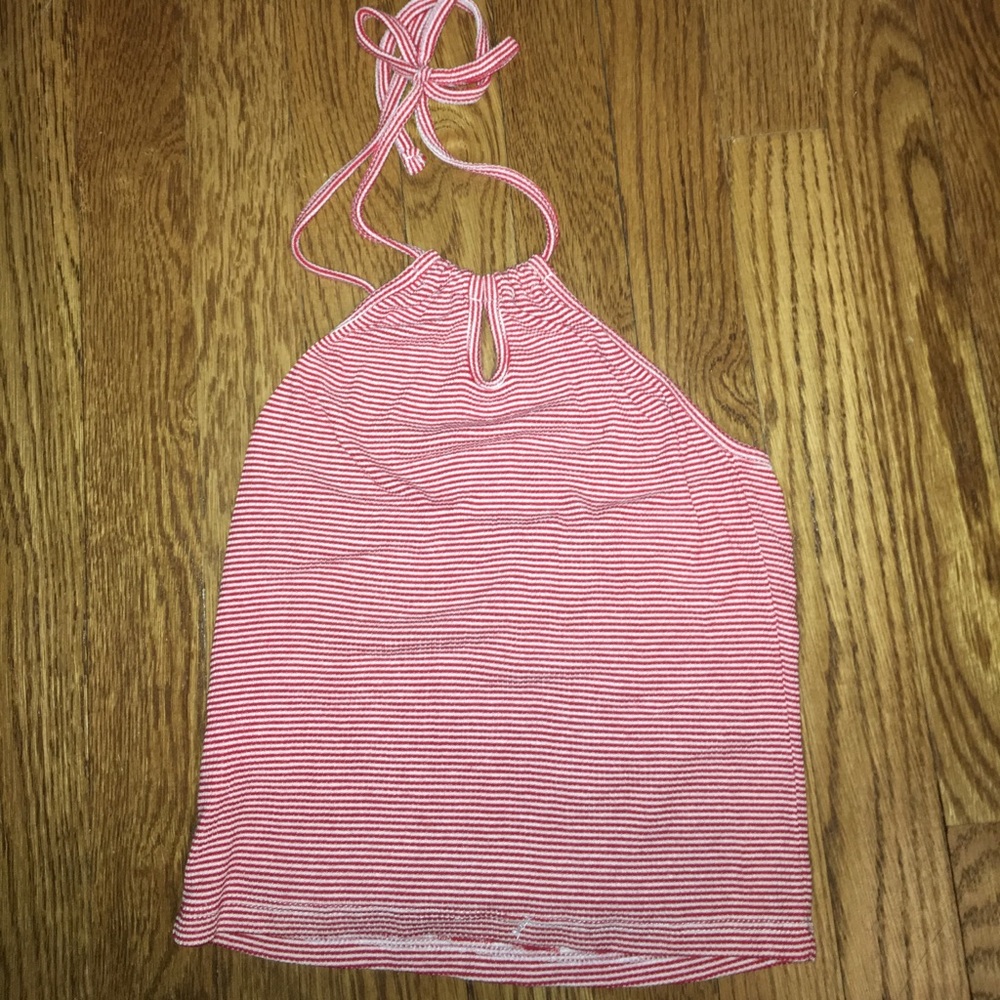 Brandy Melville white and red top