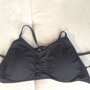 Black strappy bralette