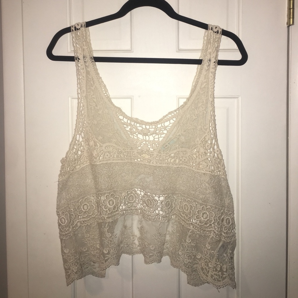 urban outfitters lace tank top