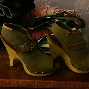 Open toe booties