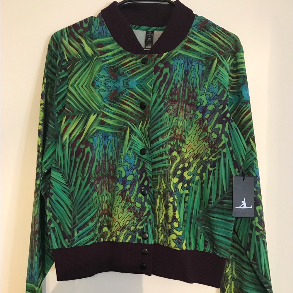Green print jacket from Lady FootLocker