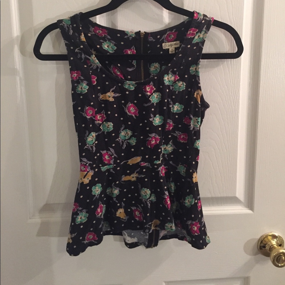 Lily White peplum top