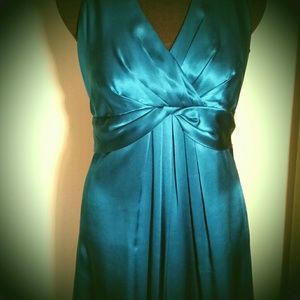 Stunning Teal Silk Dress