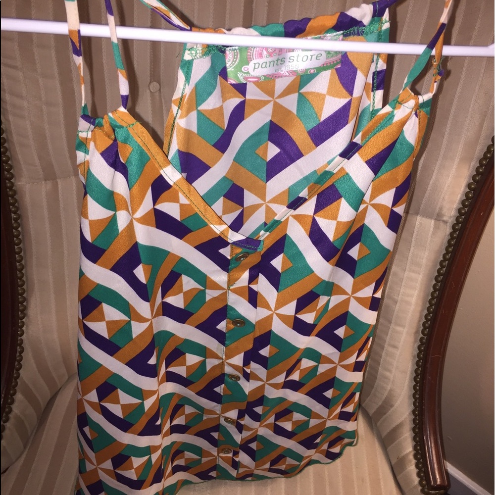 Patterned tank blouse - Picture 2 of 2