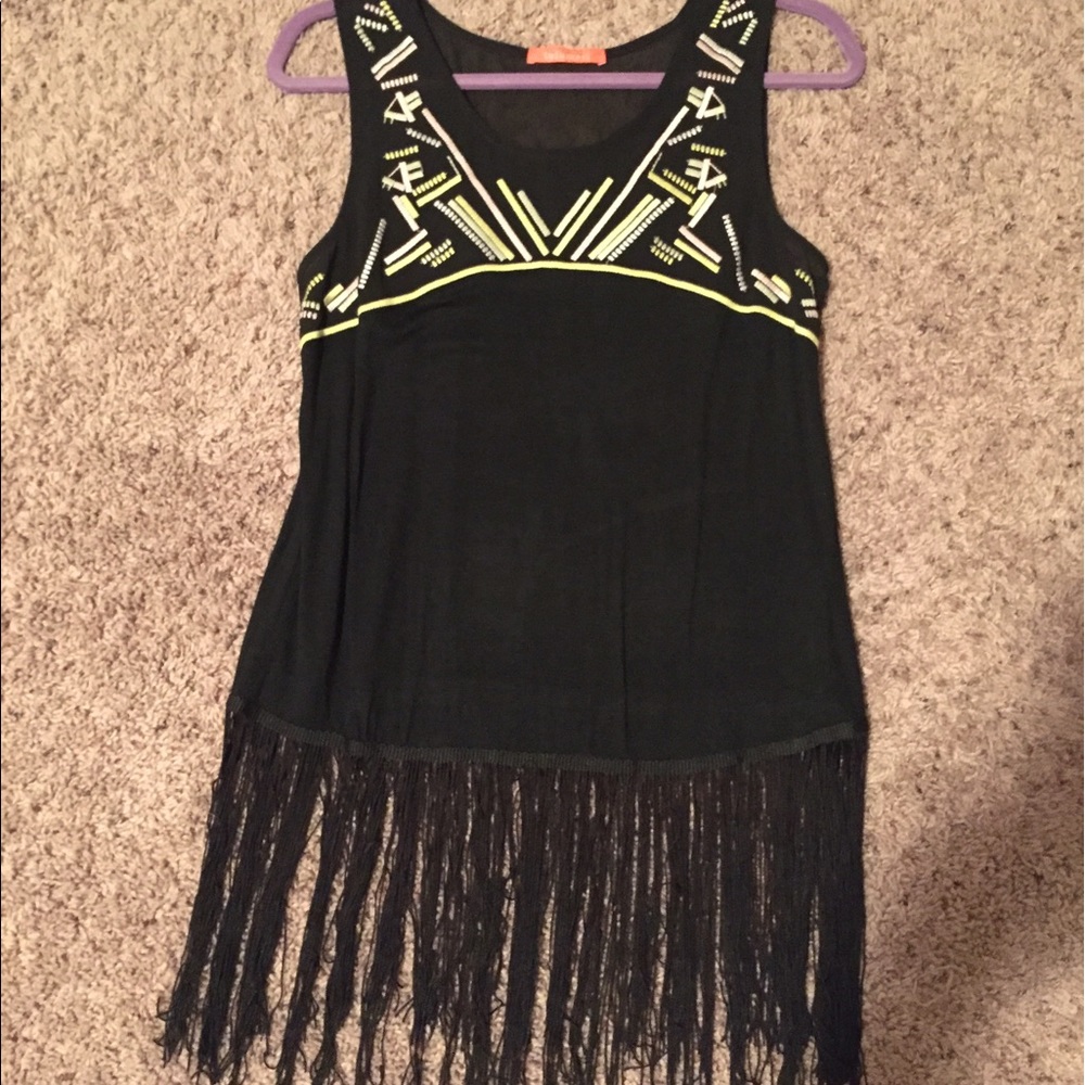 Tribal fringe tank top!