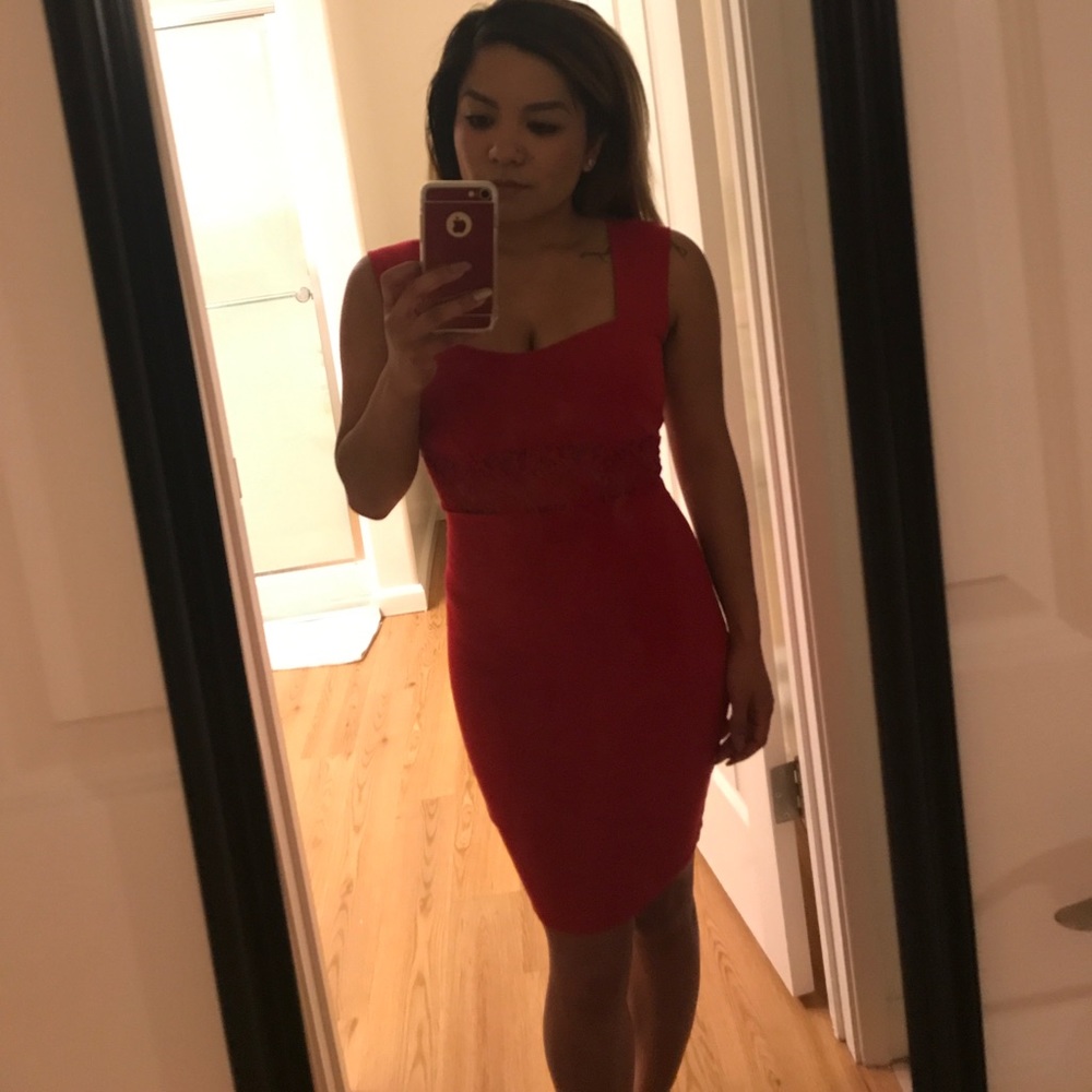 Charlotte Russe Red Bodycon Dress