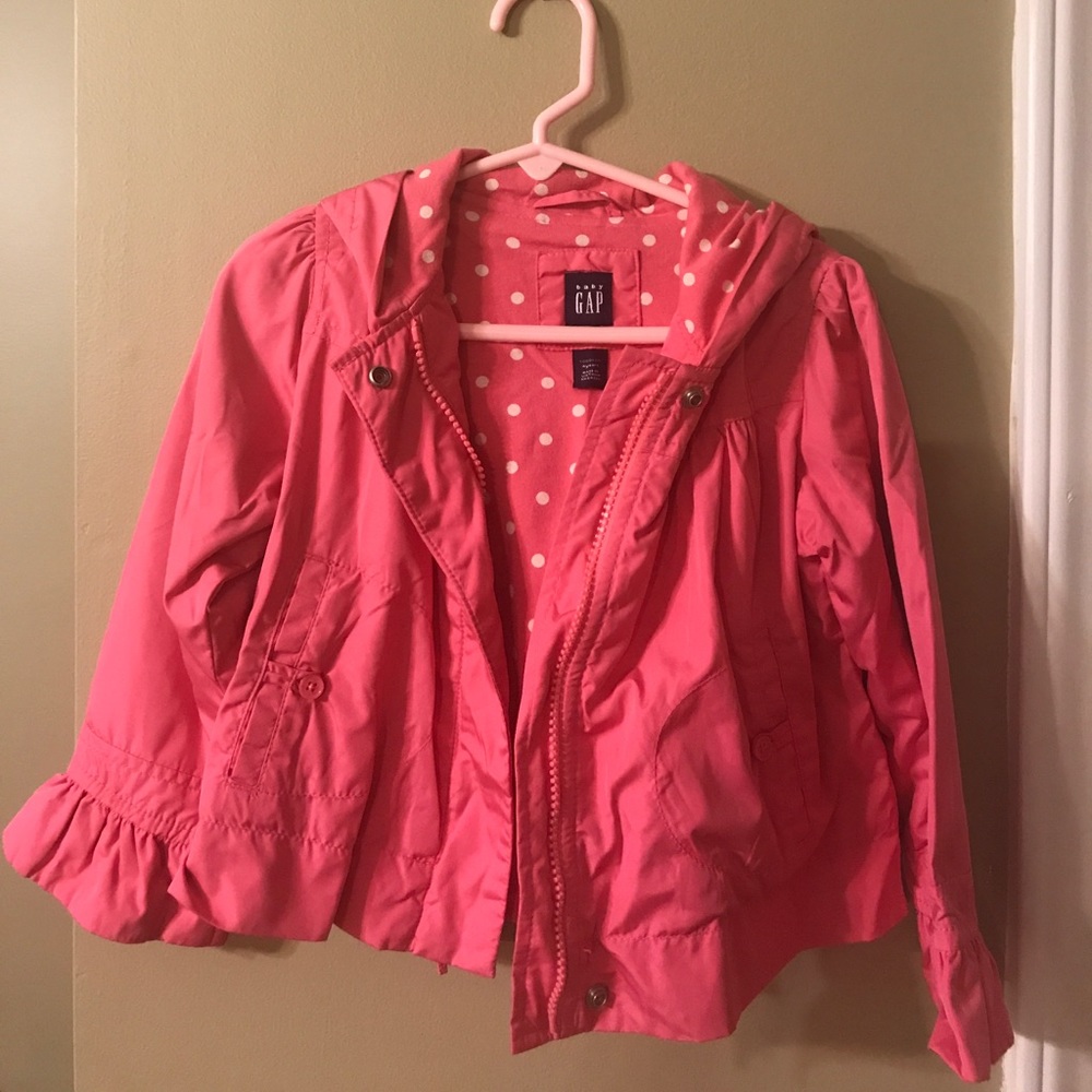 Adorable Baby Gap 4T pink lightweight jacket