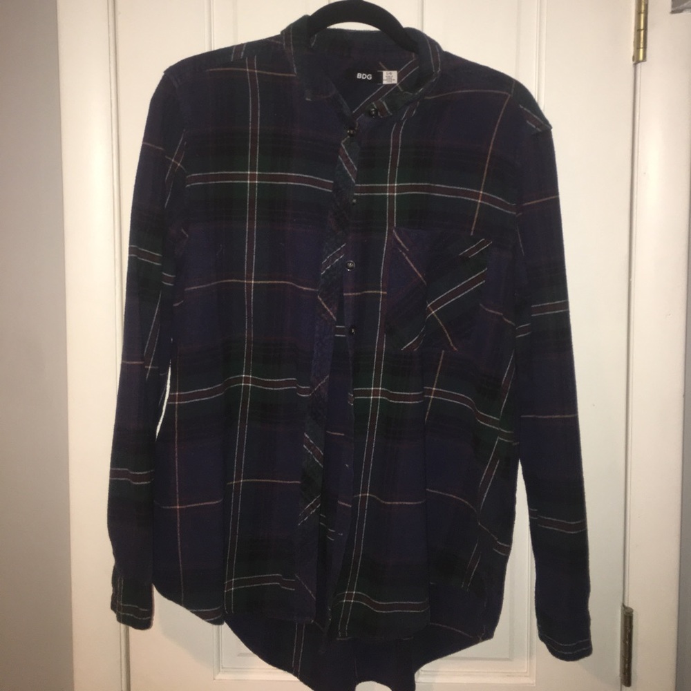 navy flannel