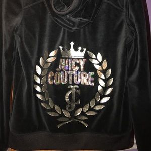 Black Valore Juicy Couture Zip Up