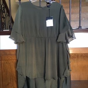 •Who What Wear• NWT Olive Green Dress Size XL