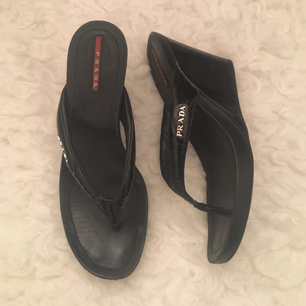 Prada sport wedges