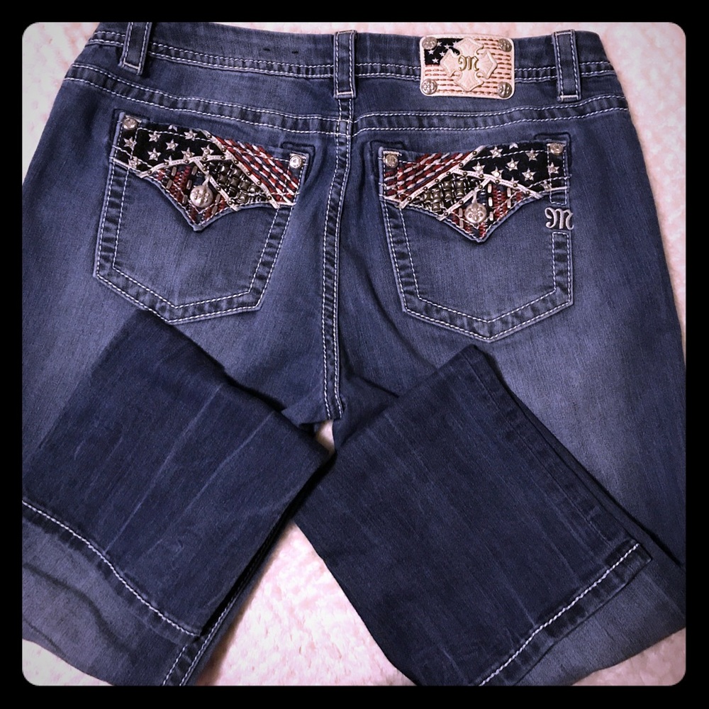 Miss me American flag inspired jeans