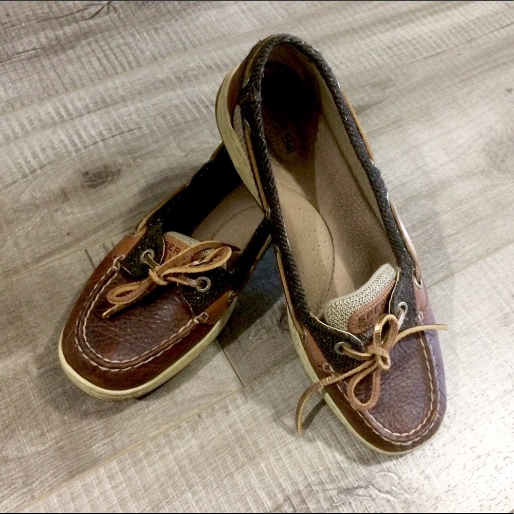 Sperrys Loafer Boat Shoes with Sparkles