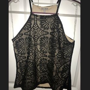 Black lace tank top