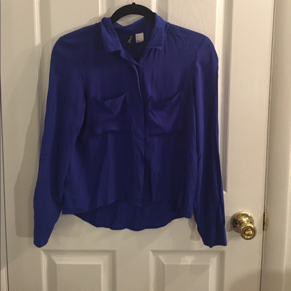 Royal blue H&M top