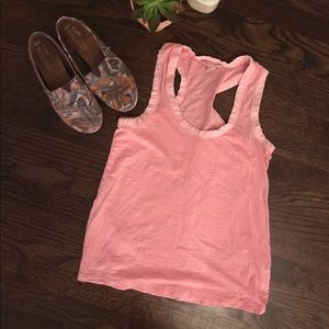 Banana Republic coral racerback tank