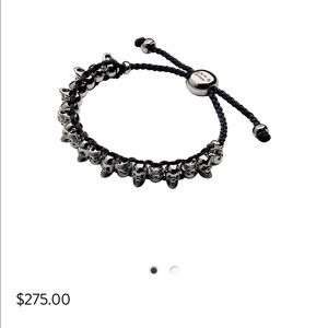 Links of London skeleton bracelet in silver/black