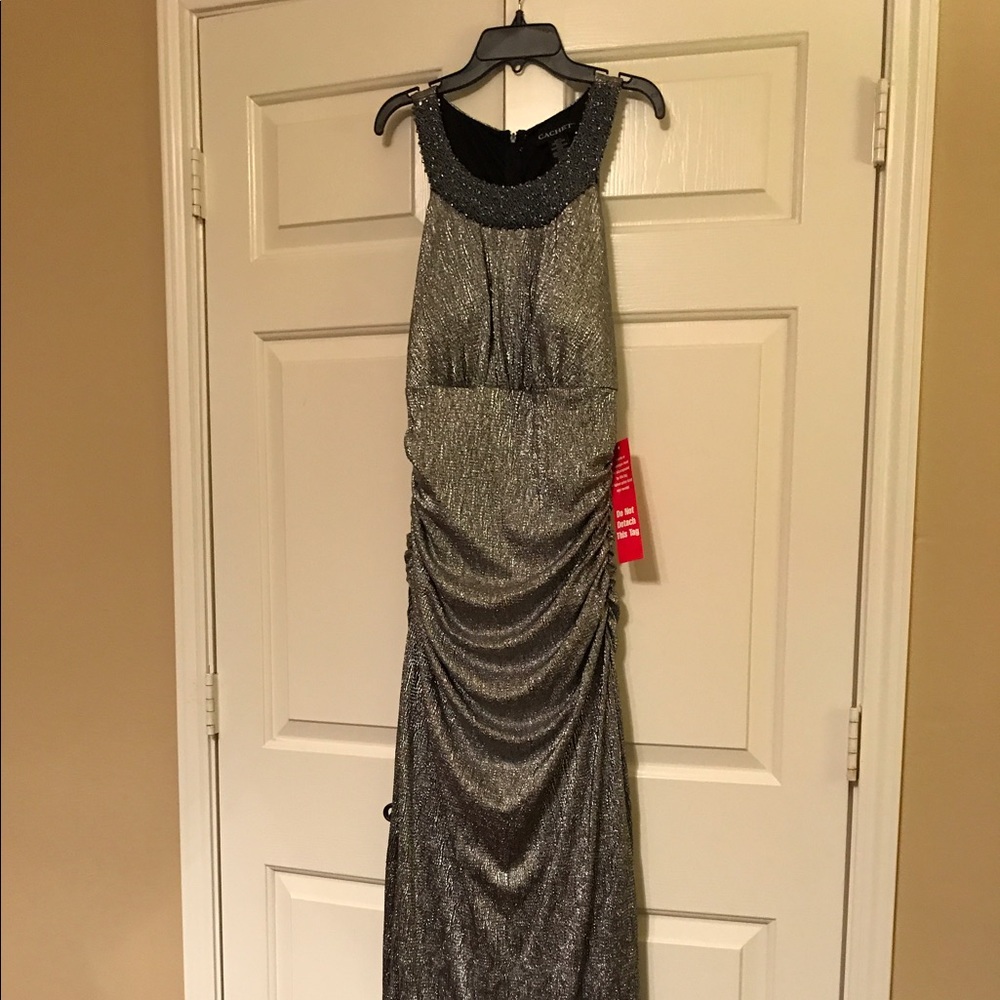Silver/Grey Evening Gown